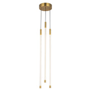 Motif 27-in Brushed Gold LED Multi Pendant