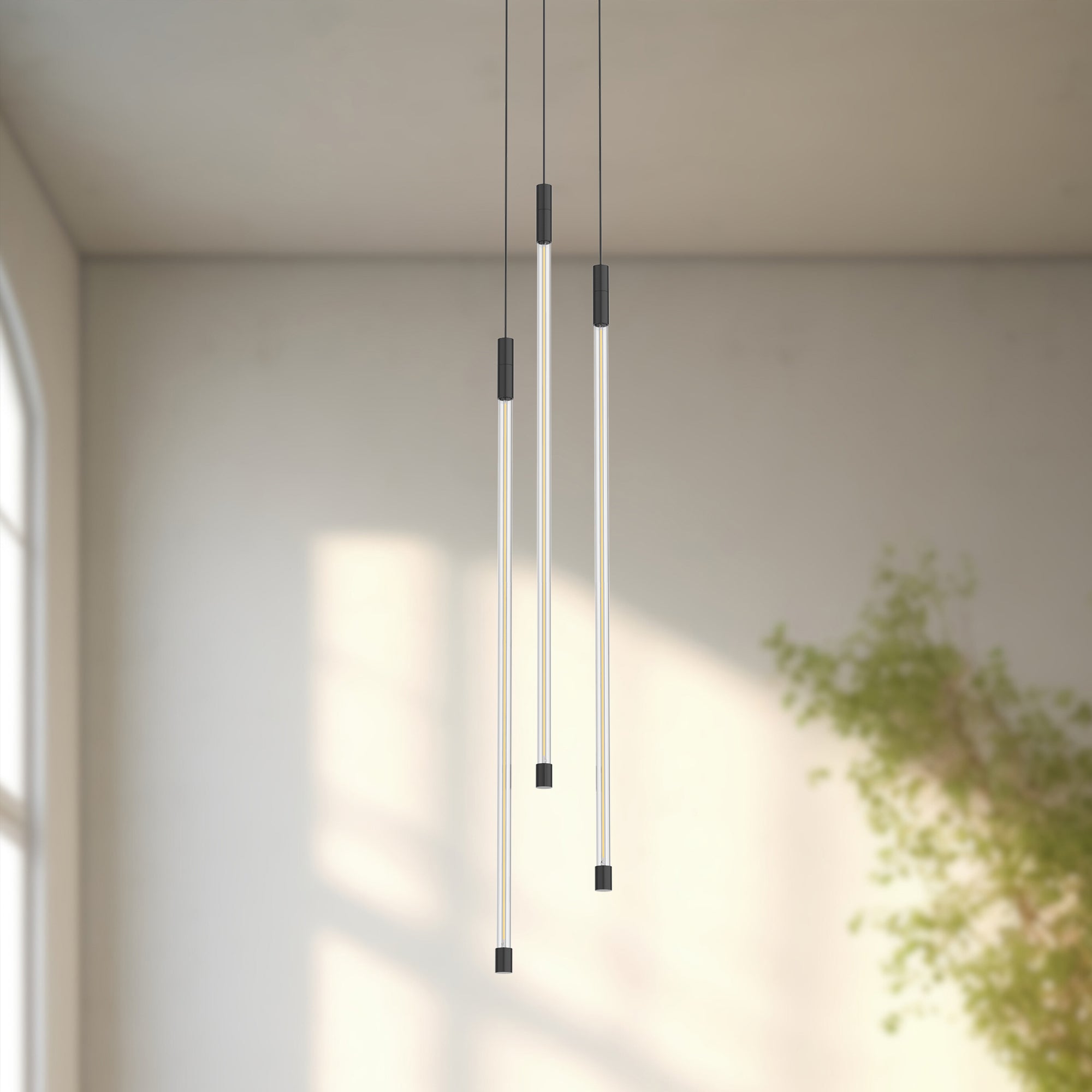 Motif 27-in Black LED Multi Pendant