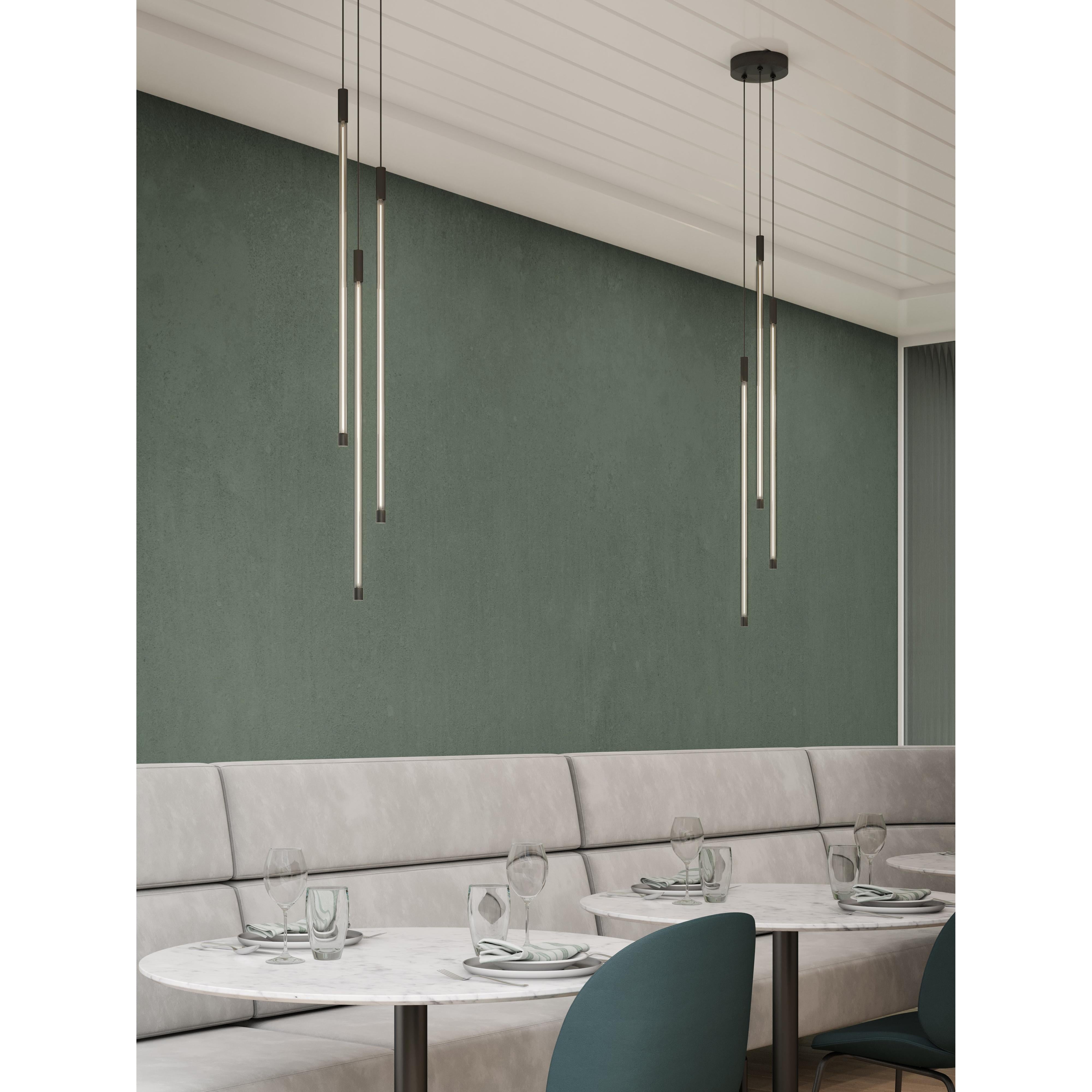 Motif 27-in Black LED Multi Pendant