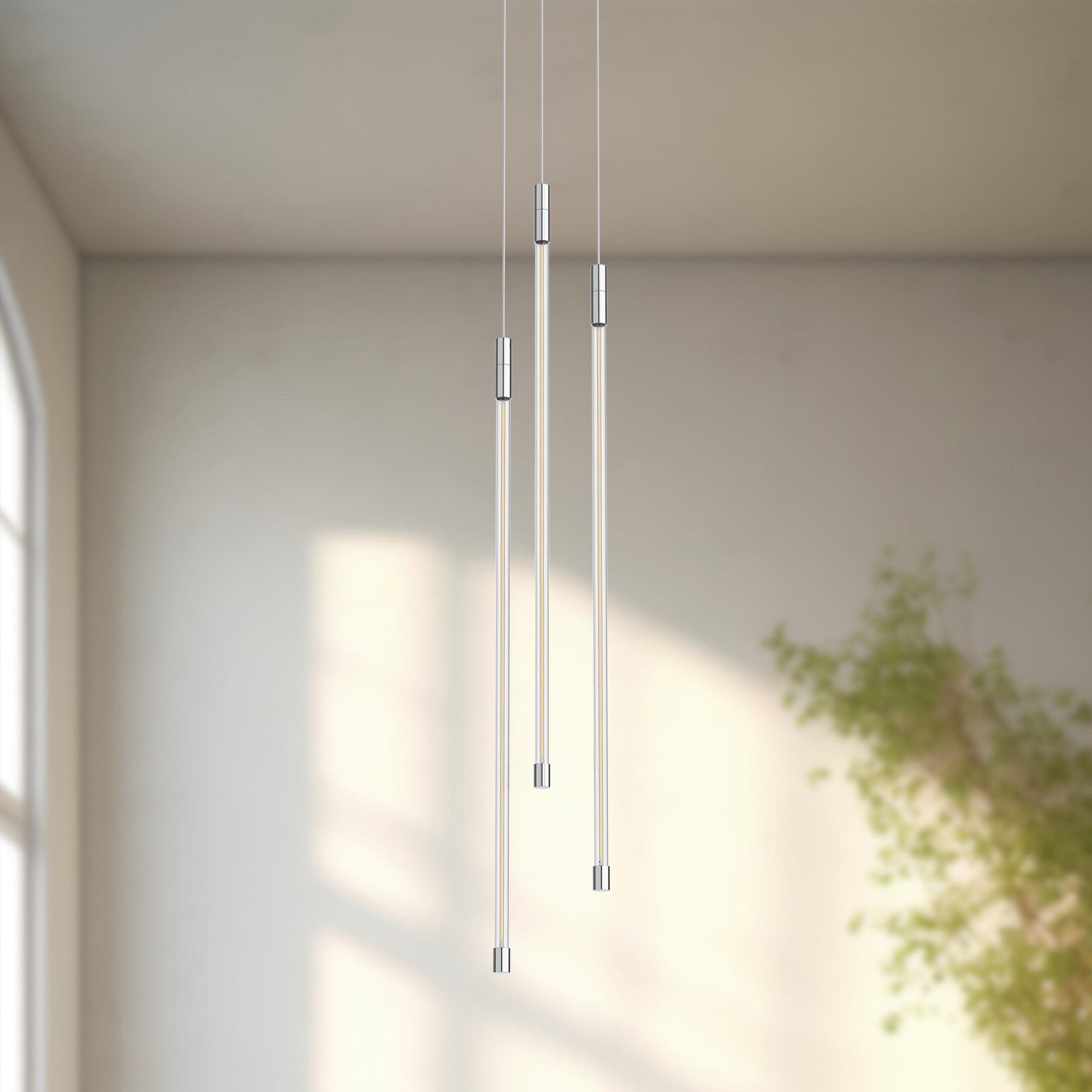 Motif 27-in Chrome LED Multi Pendant