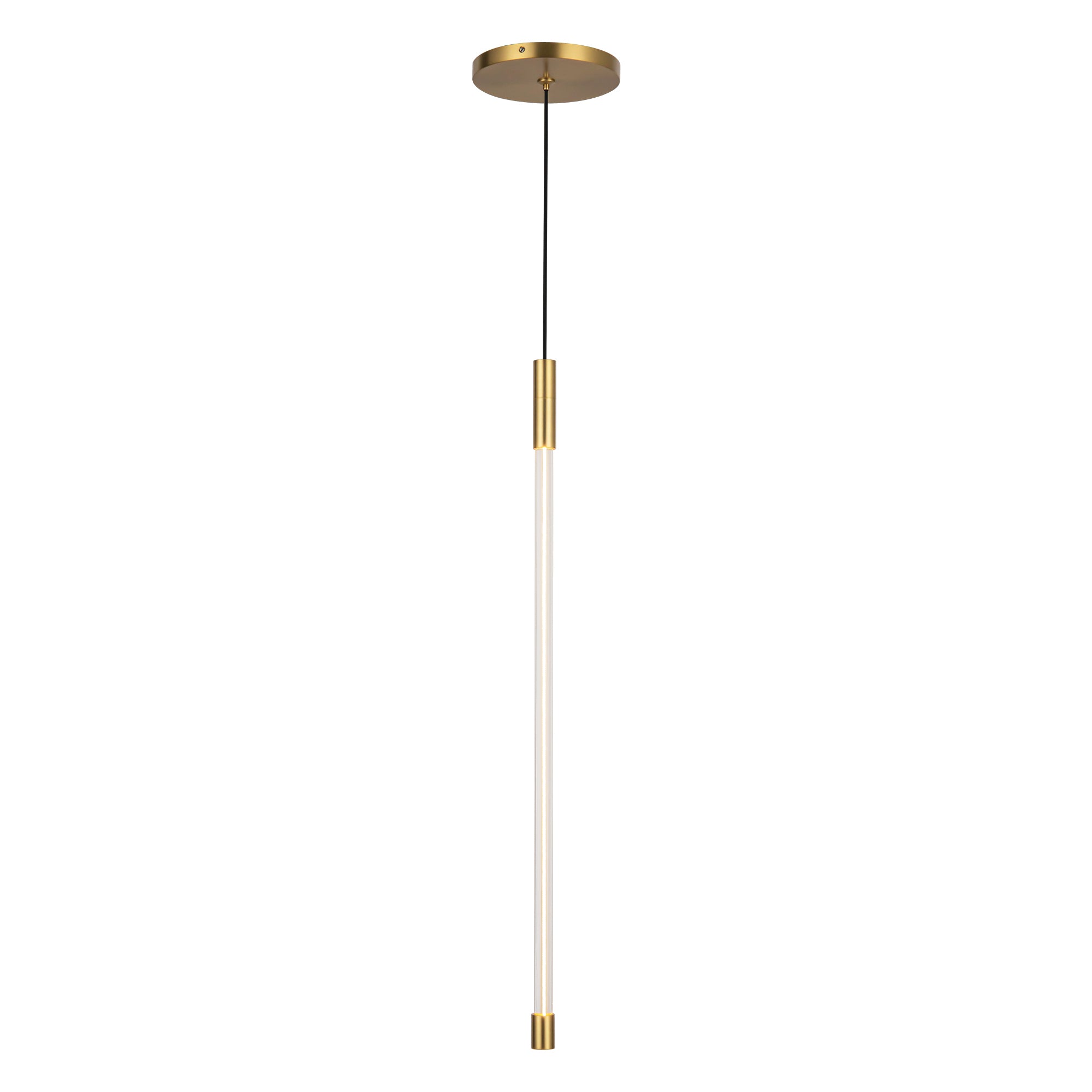 Motif 21-in Brushed Gold LED Pendant