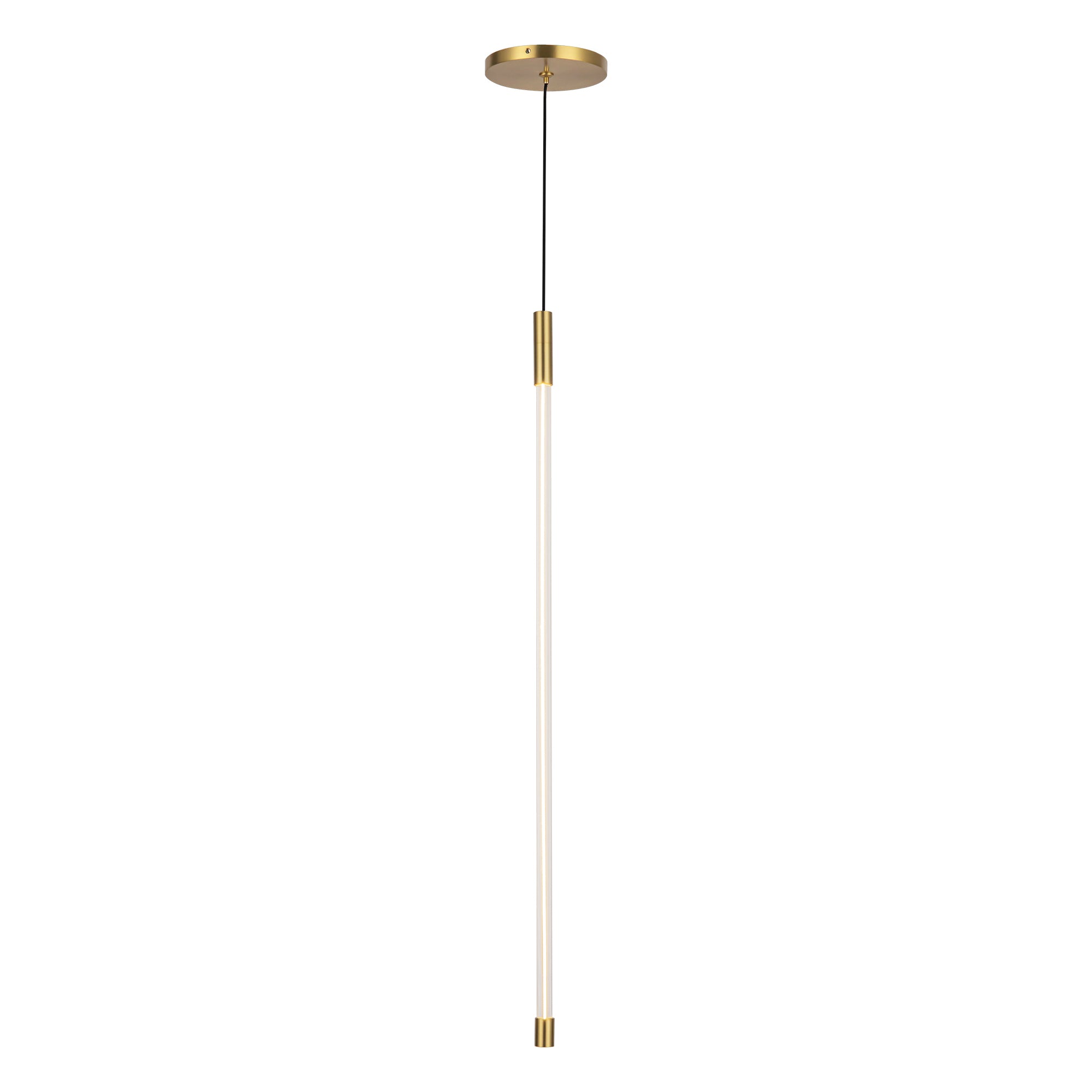 Motif 27-in Brushed Gold LED Pendant