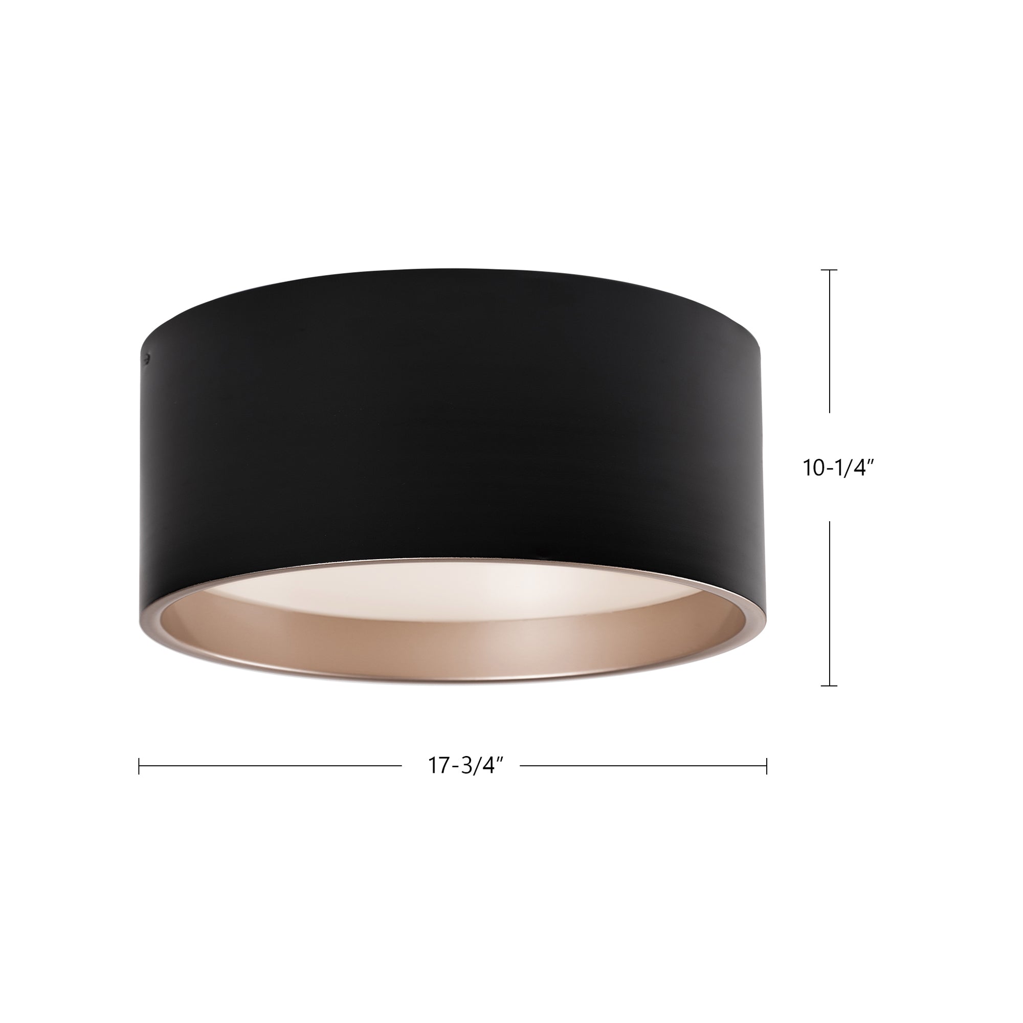 Mousinni 18-in White LED Flush Mount