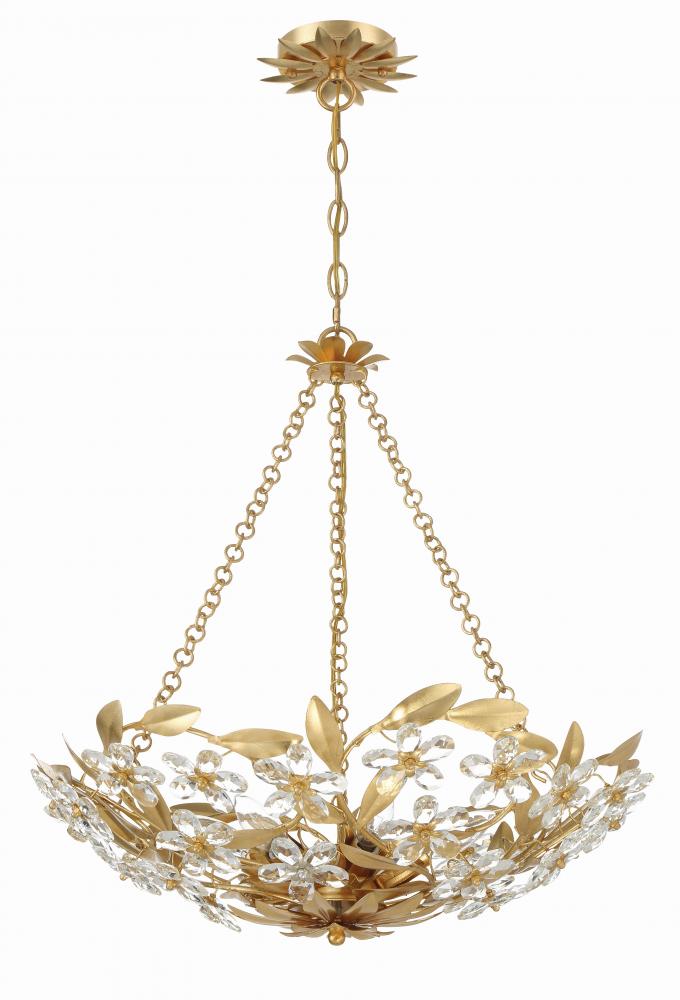 Crystorama MARSELLE MSL-306-GA Chandelier Contemporary - Antique Gold