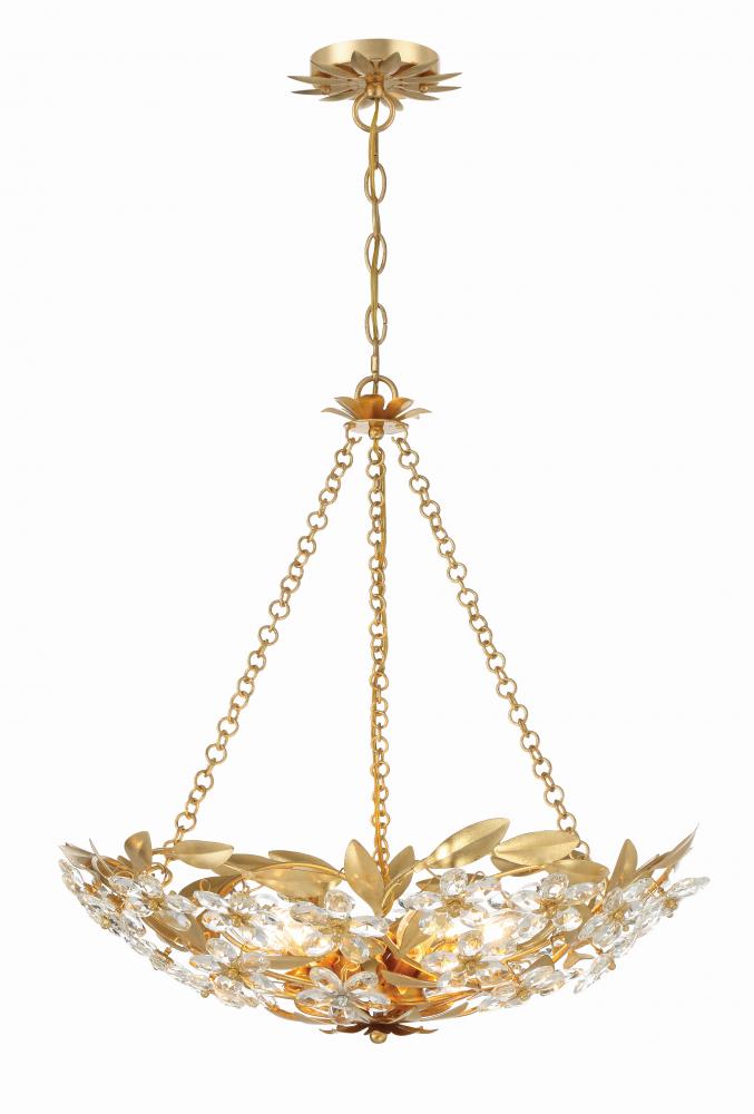 Crystorama MARSELLE MSL-306-GA Chandelier Contemporary - Antique Gold