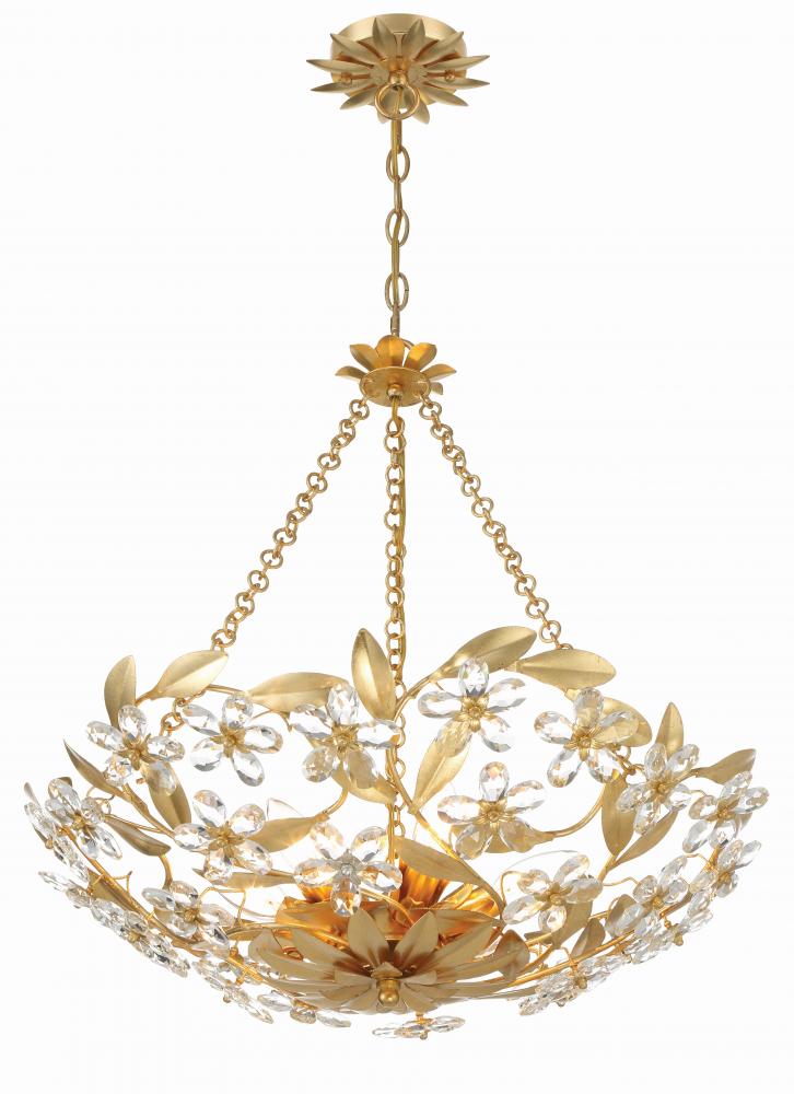 Crystorama MARSELLE MSL-306-GA Chandelier Contemporary - Antique Gold