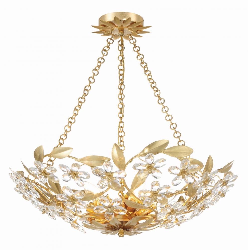 Crystorama MARSELLE MSL-306-GA Chandelier Contemporary - Antique Gold