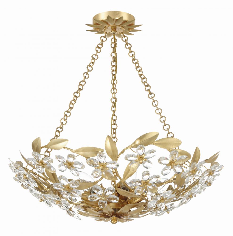 Crystorama MARSELLE MSL-306-GA Chandelier Contemporary - Antique Gold