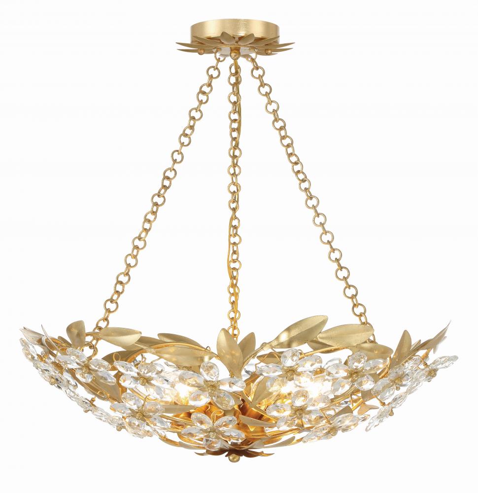 Crystorama MARSELLE MSL-306-GA Chandelier Contemporary - Antique Gold