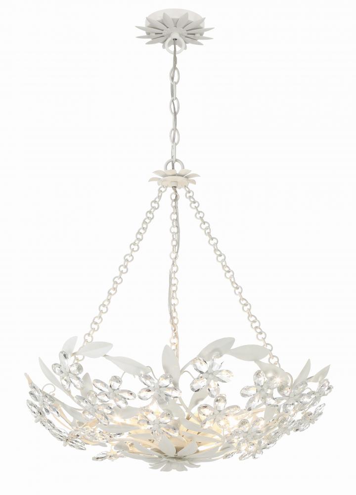 Crystorama MARSELLE MSL-306-MT Chandelier Contemporary - Matte White