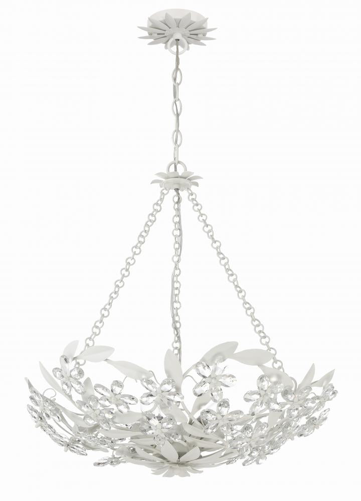 Crystorama MARSELLE MSL-306-MT Chandelier Contemporary - Matte White