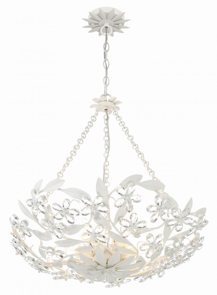 Crystorama MARSELLE MSL-306-MT Chandelier Contemporary - Matte White