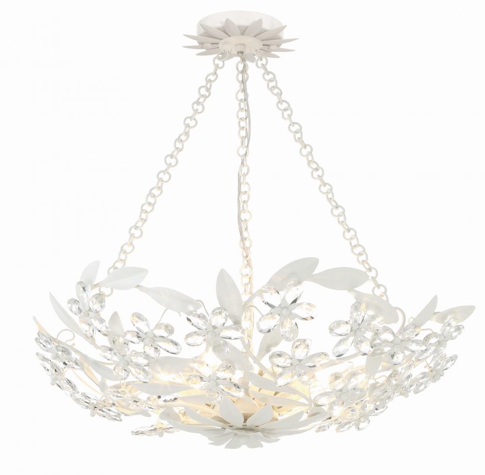 Crystorama MARSELLE MSL-306-MT Chandelier Contemporary - Matte White