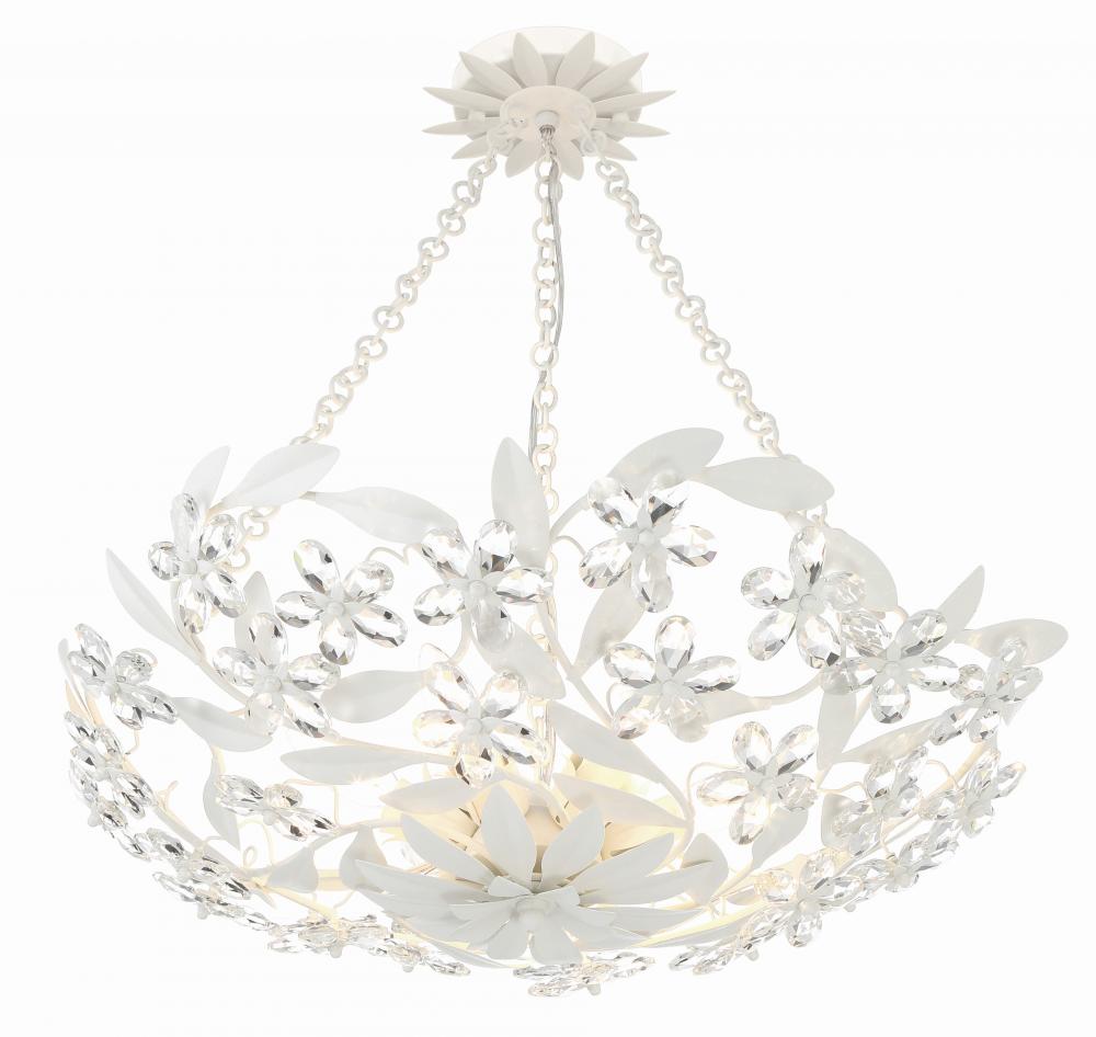 Crystorama MARSELLE MSL-306-MT Chandelier Contemporary - Matte White