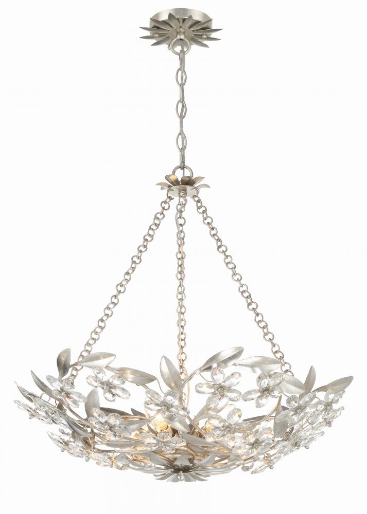 Crystorama MARSELLE MSL-306-SA Chandelier Contemporary - Antique Silver