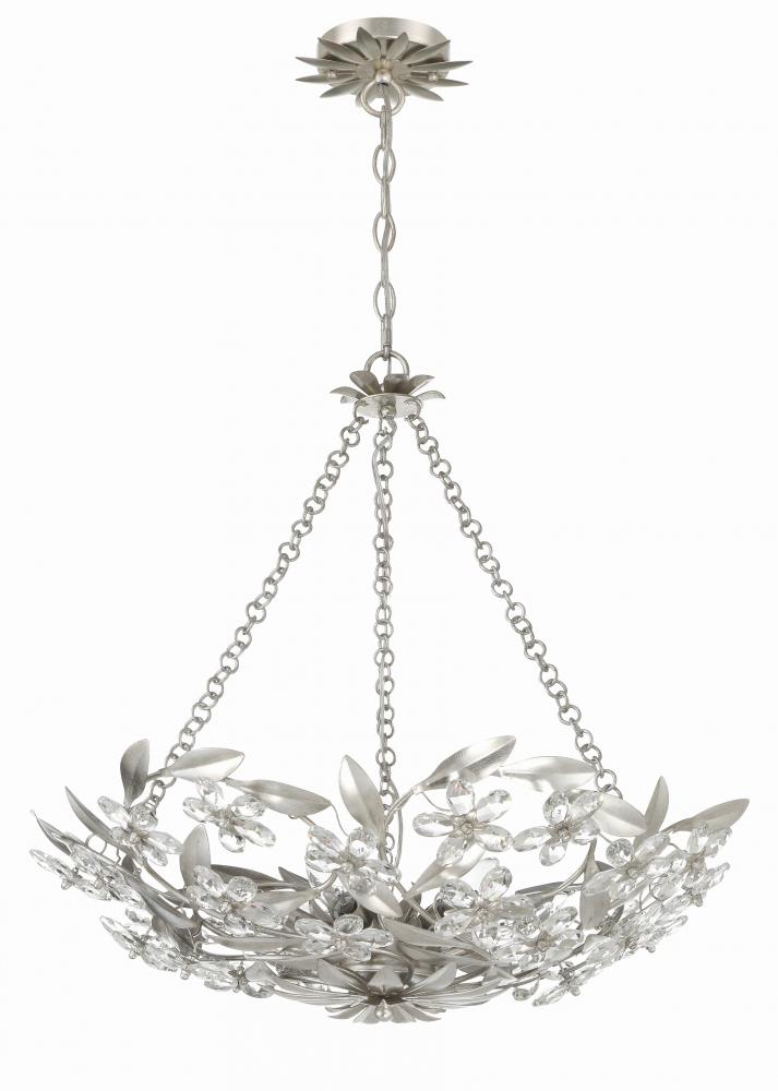 Crystorama MARSELLE MSL-306-SA Chandelier Contemporary - Antique Silver