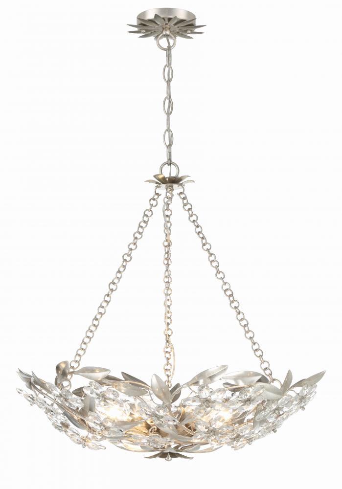 Crystorama MARSELLE MSL-306-SA Chandelier Contemporary - Antique Silver