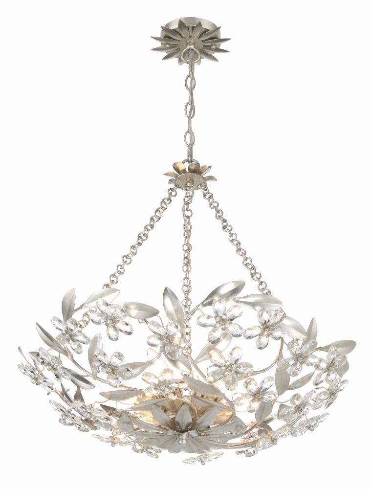 Crystorama MARSELLE MSL-306-SA Chandelier Contemporary - Antique Silver