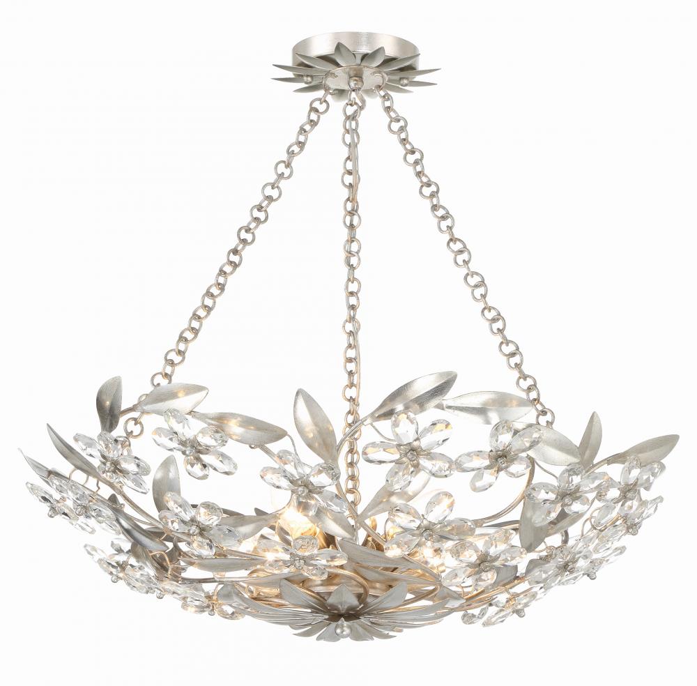 Crystorama MARSELLE MSL-306-SA Chandelier Contemporary - Antique Silver