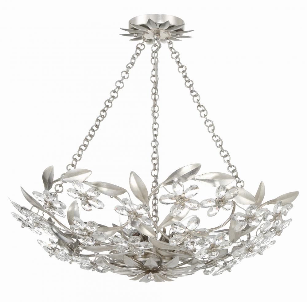 Crystorama MARSELLE MSL-306-SA Chandelier Contemporary - Antique Silver