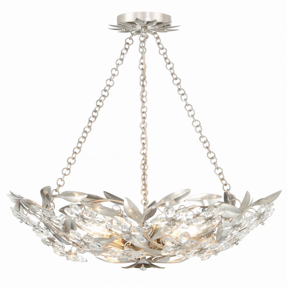 Crystorama MARSELLE MSL-306-SA Chandelier Contemporary - Antique Silver