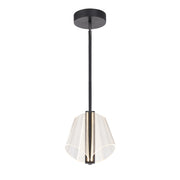 Kuzco Lighting PD62511-BK/LG-UNV Pendant Light Fixture, LED, Black/Light Guide