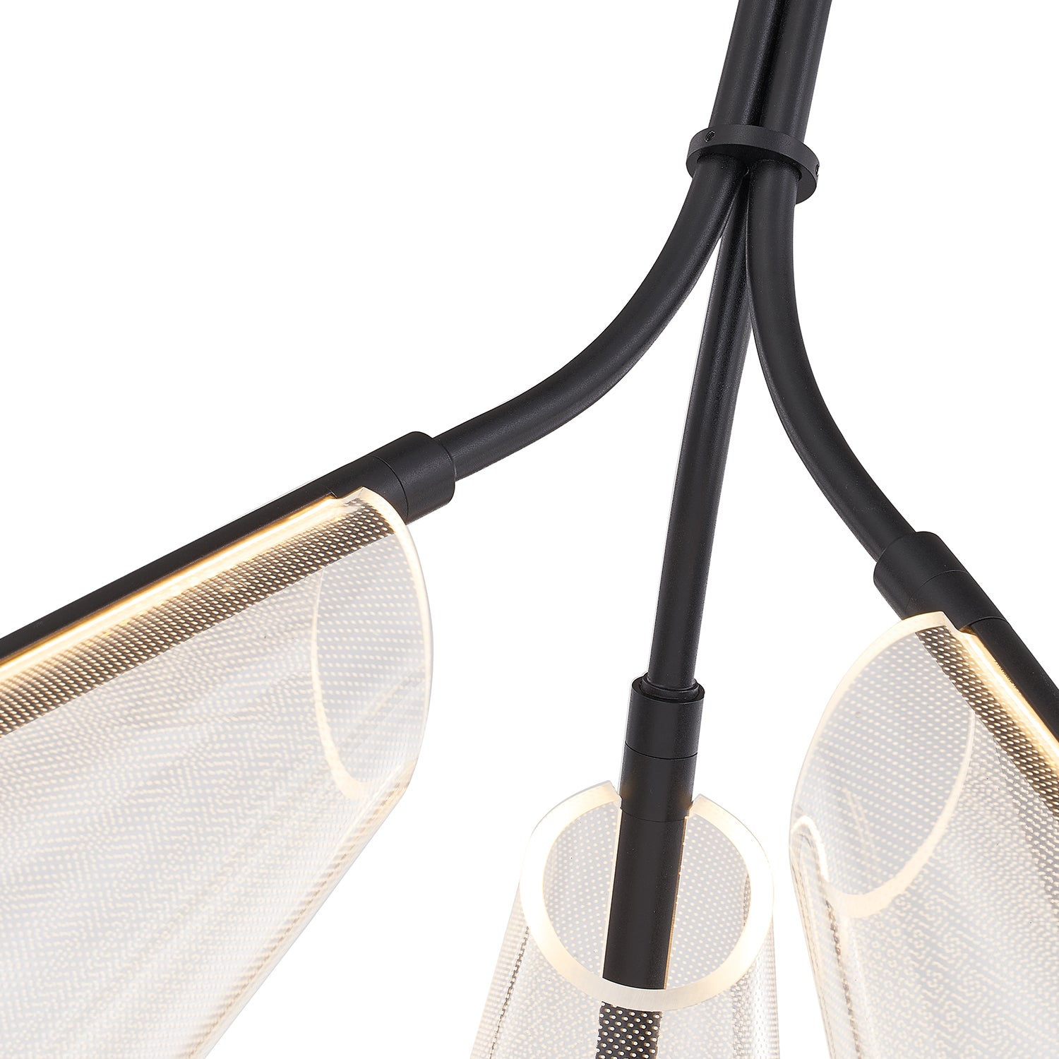 Mulberry 22-in Black/Light Guide LED Pendant