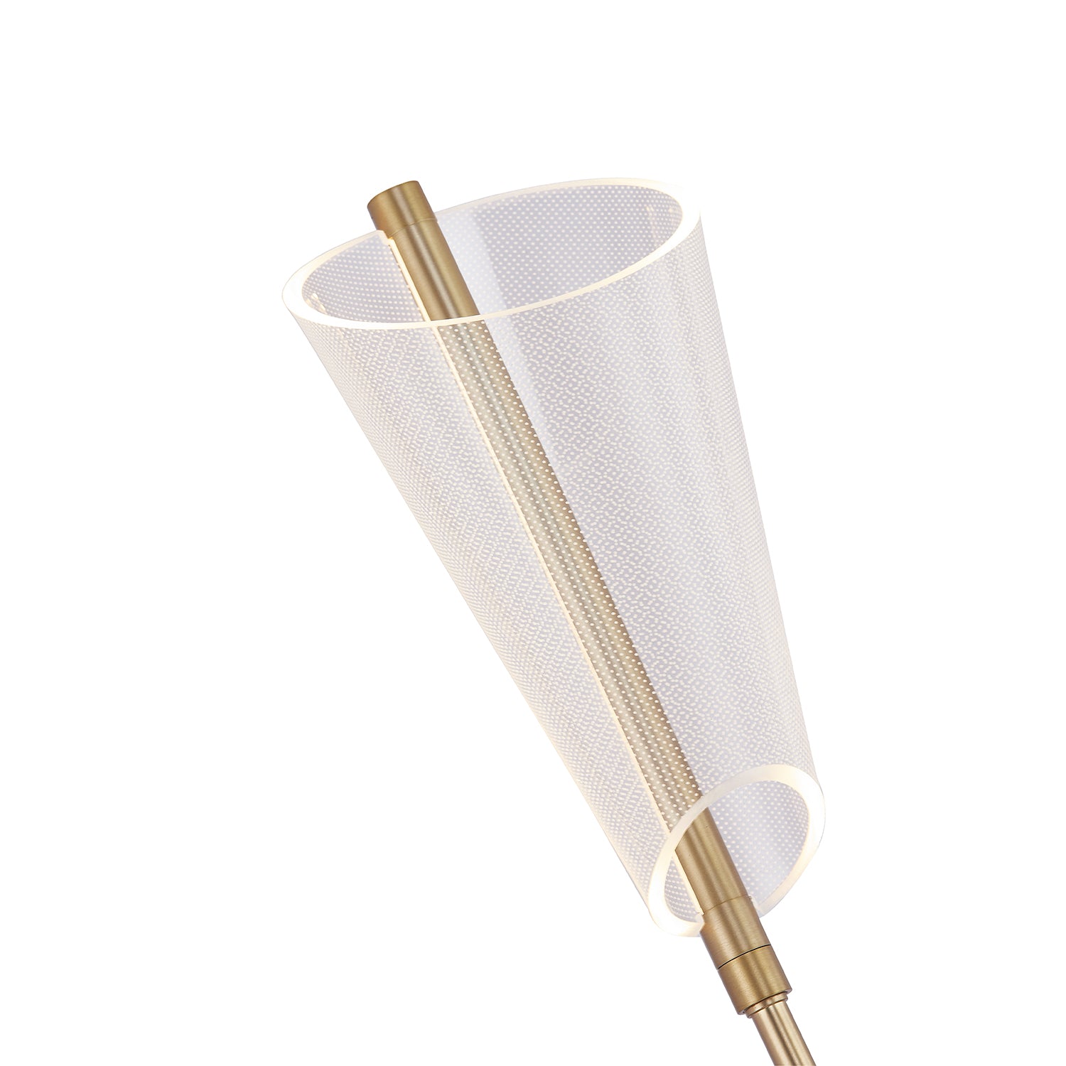 Mulberry 24-in Brushed Gold/Light Guide LED Wall Sconce