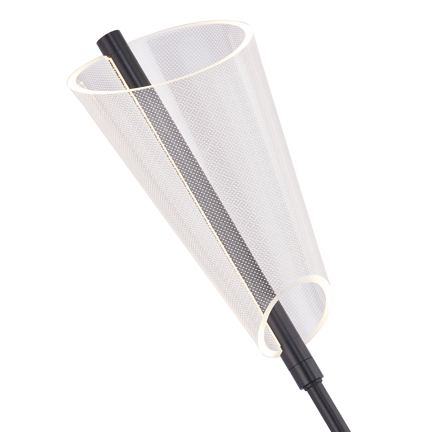 Mulberry 24-in Black/Light Guide LED Wall Sconce