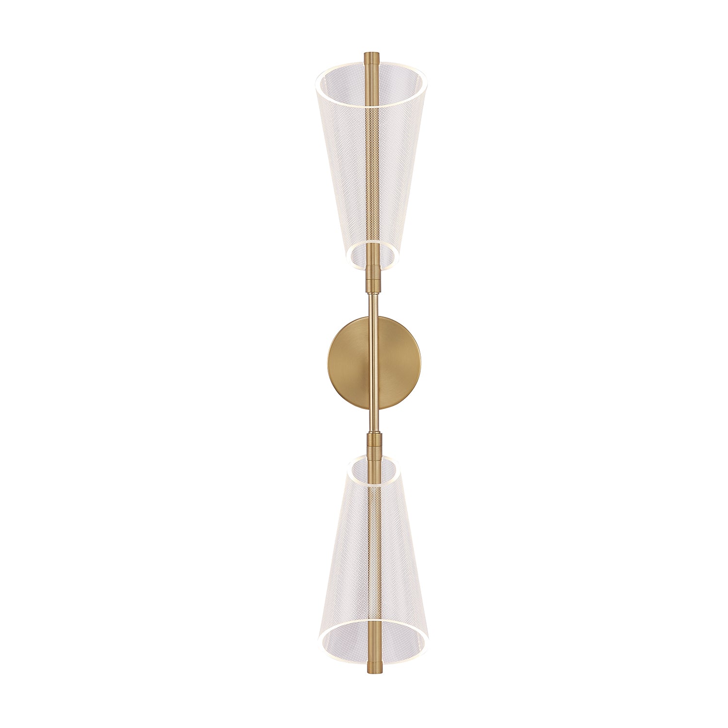 Mulberry 29-in Brushed Gold/Light Guide LED Wall Sconce