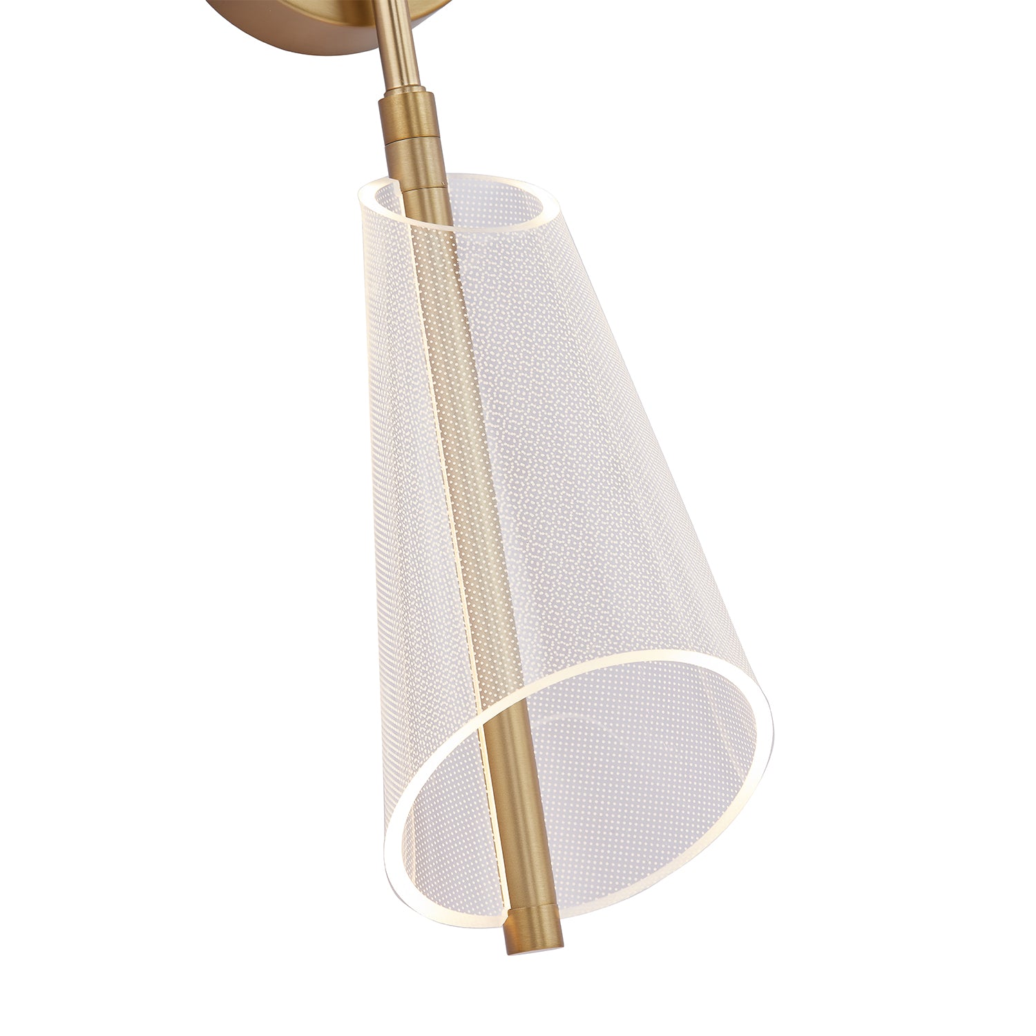 Mulberry 29-in Brushed Gold/Light Guide LED Wall Sconce