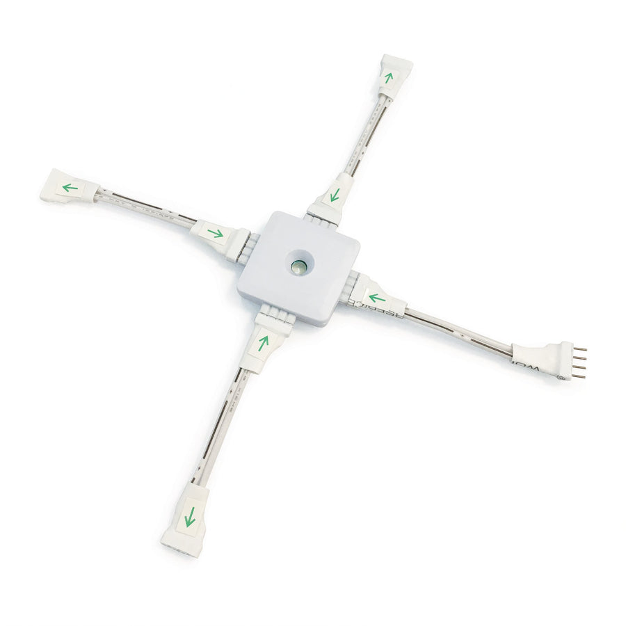 Nora NAHO-601W  inchX inch Splitter Cable for High Ouput & Hy-Brite LED Tape Light