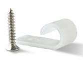 Nora NATL-404W J-Clips for Cable Management, 10/pk