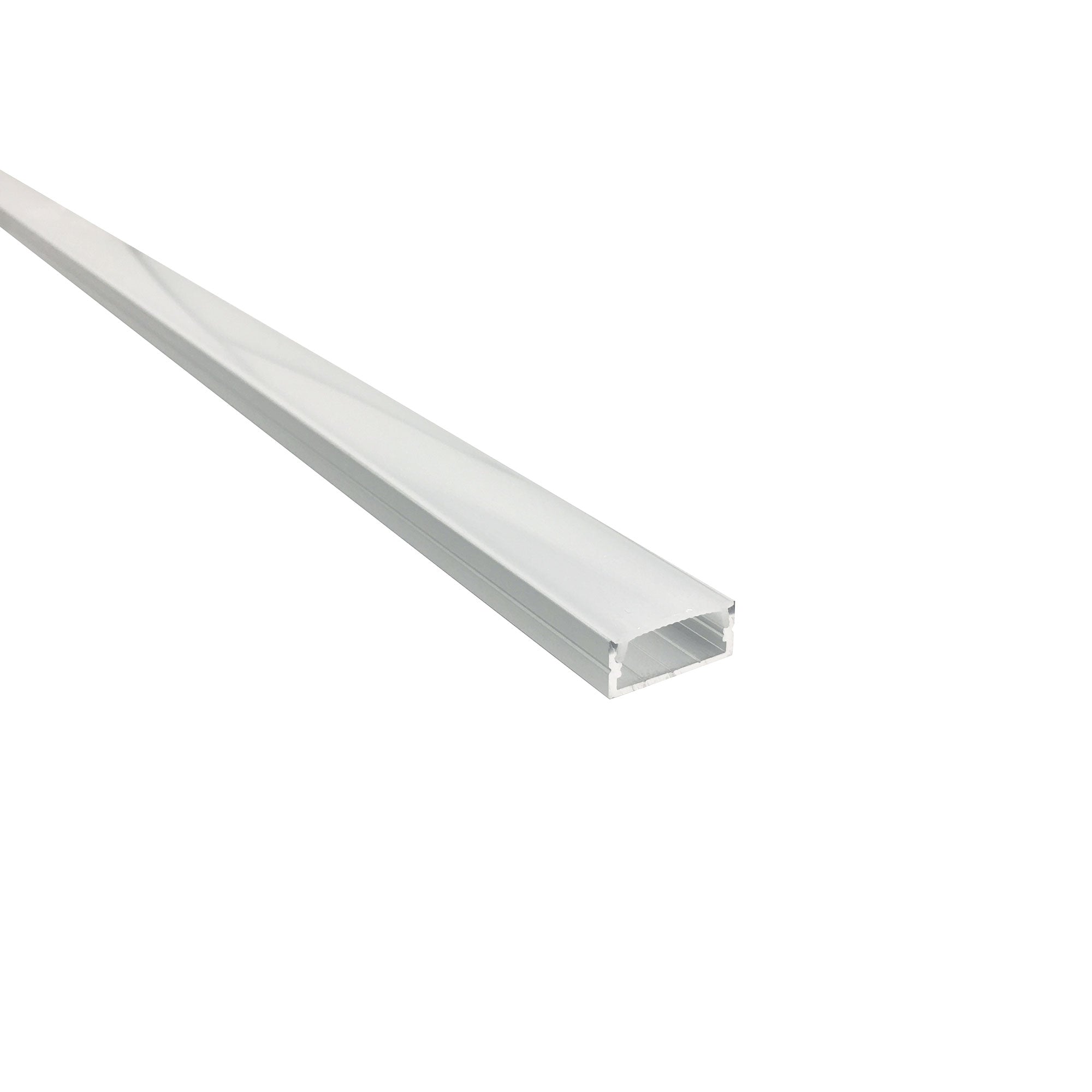 Nora NATL-C24A 4-ft Shallow Channel, Aluminumminum (Plastic Diffuser and End Caps Included)