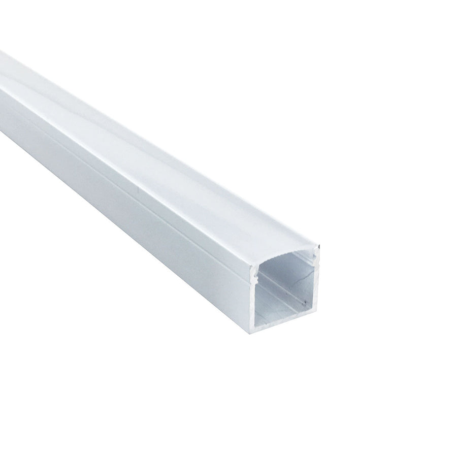 Nora NATL-C26W 4-ft Deep Channel, White (Plastic Diffuser and End Caps Included)