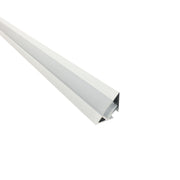 Nora NATL-C28W 4-ft Corner Channel, White (Plastic Diffuser and End Caps Included)