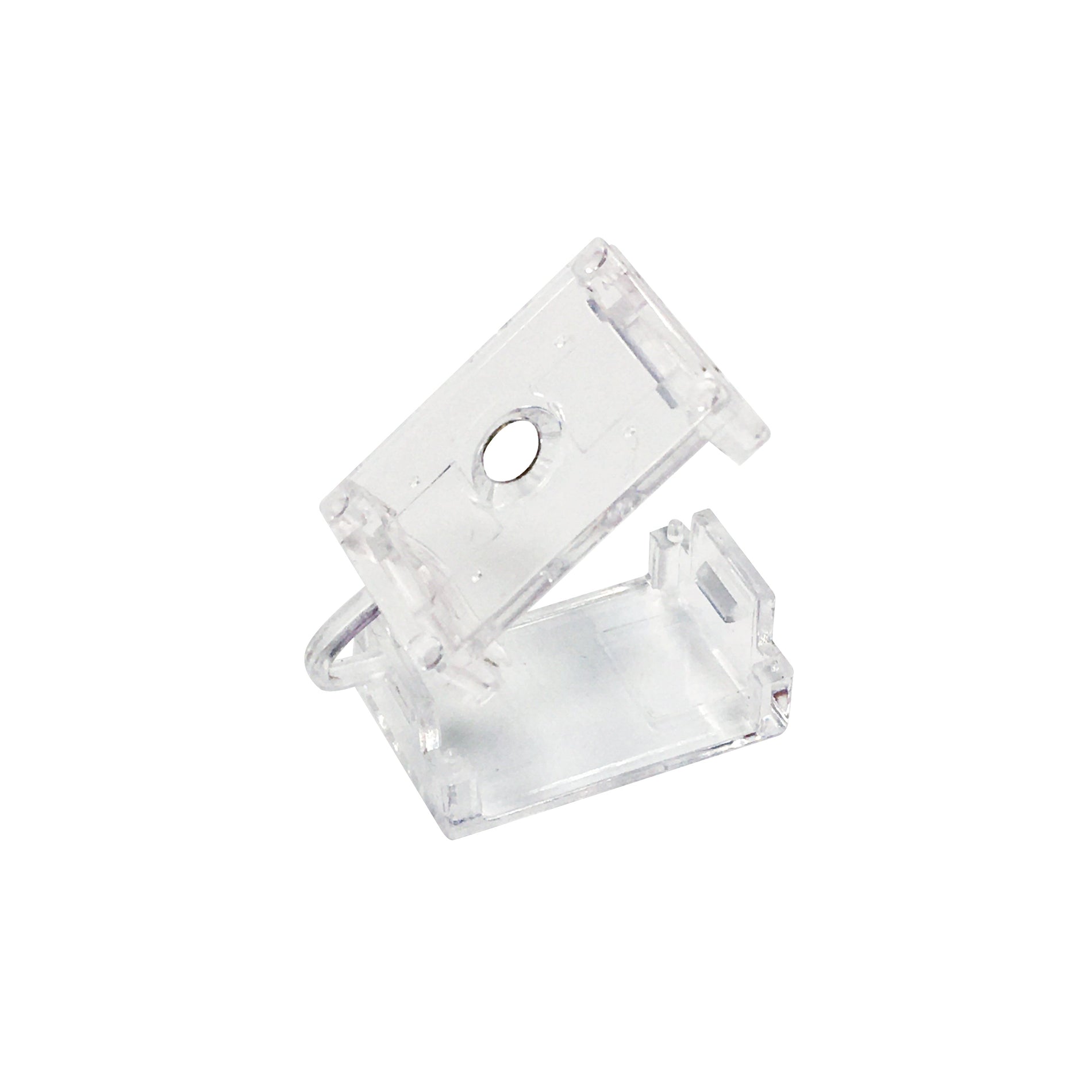 Nora NATL-IP6512 NUTP13 IP65 120V LED Tape Light Installation Bracket Kit, 2 Clear Mounting Clips & Screws