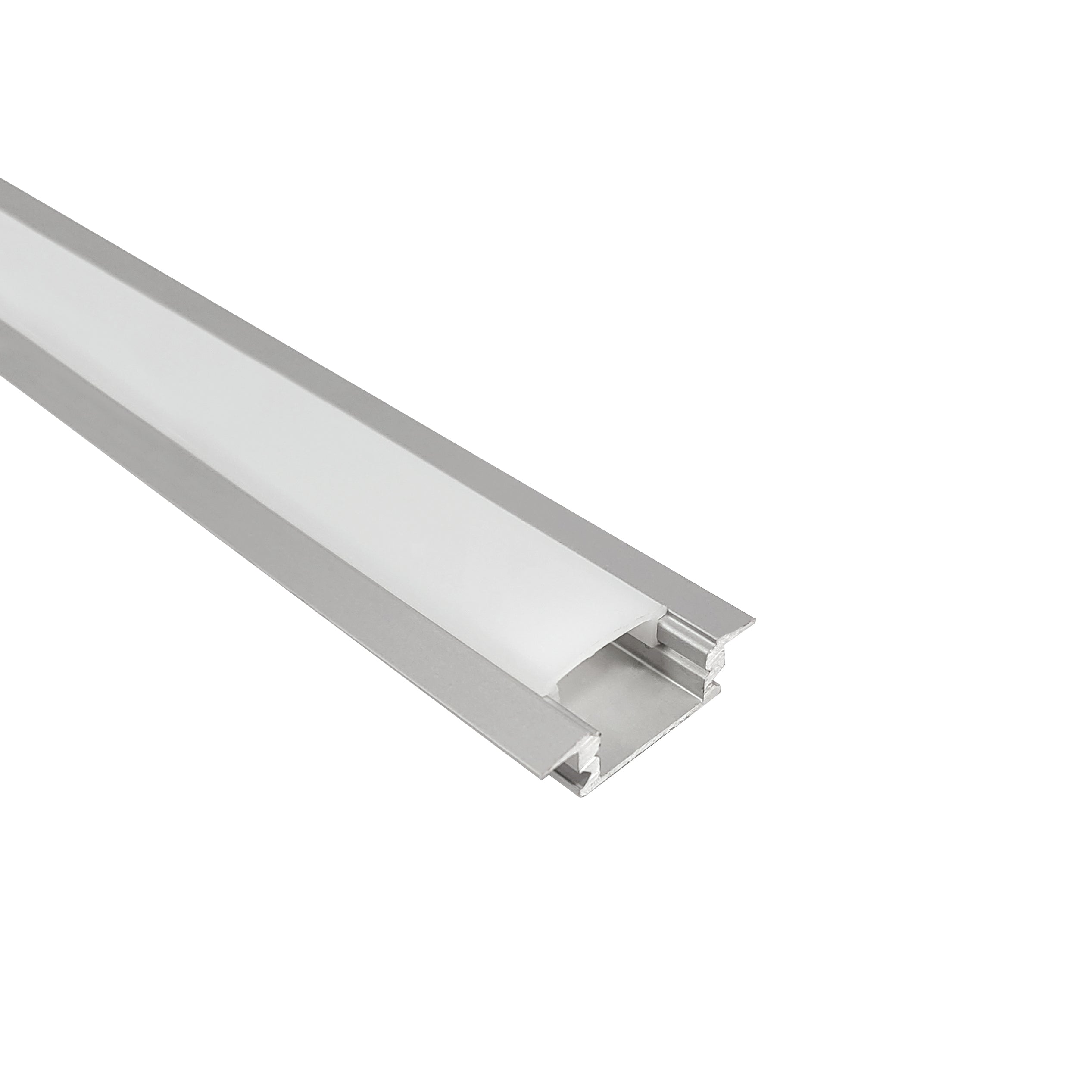 Nora NATL2-C23A 4 ft Shallow Channel with Wings for COB LED Tape Light, Aluminumminum Finish