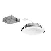 Nora NCSC-R4D1TWMPW 4 inch Contractor Series Can-less LED Downlight with Deep Reflector, Selectable CCT, Matte Powder White (12-Pack)