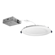 Nora NCSC-R6W2TWMPW 6 inch Contractor Series Can-less LED Wafer Downlight with Regressed Baffle, Selectable CCT, Matte Powder White (12-Pack)