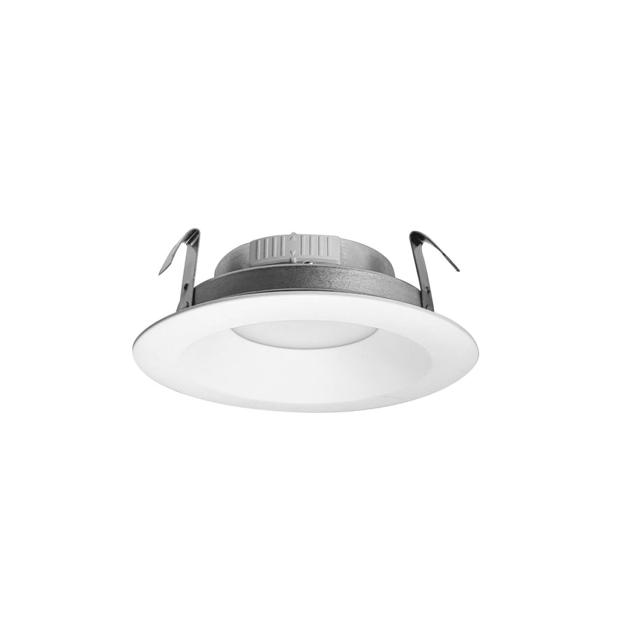Nora NCSR-R41TWMPW 4 inch Contractor Series LED Retrofit Reflector with Selectable CCT, Matte Powder White (12-Pack)