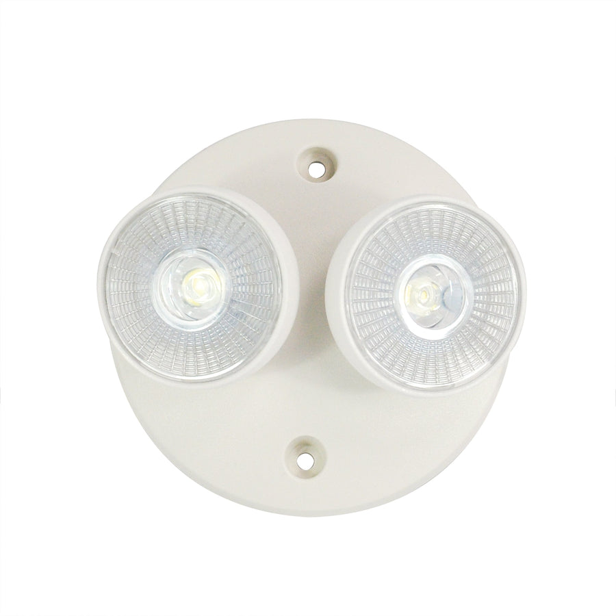 Nora NE-862LEDW Emergency LED Dual Head Remote, Wide Lens, 2x 1W, 90lm, White