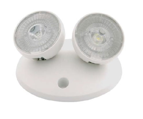 Nora NE-864LEDW Emergency LED Dual Head Remote, Wide Lens, 2x 2W, 180lm, White