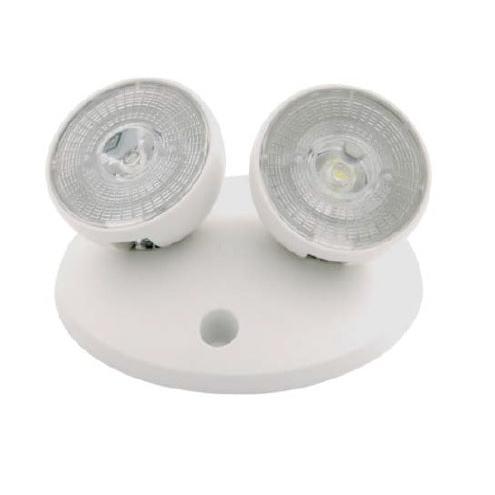 Nora NE-864LEDW Emergency LED Dual Head Remote, Wide Lens, 2x 2W, 180lm, White