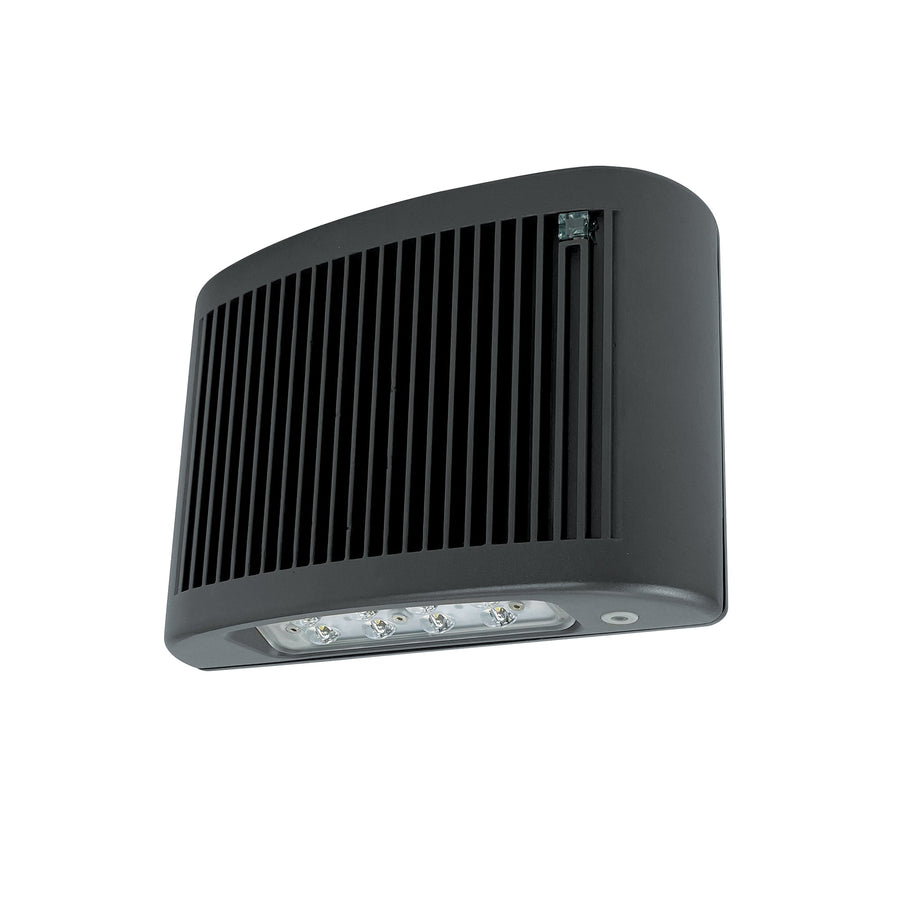 Nora NE-902LEDB Outdoor Slim Die-Cast LED Emergency Light w/ Photosensor, 18W/5W, 1600lm/600lm, 120/277V, Black