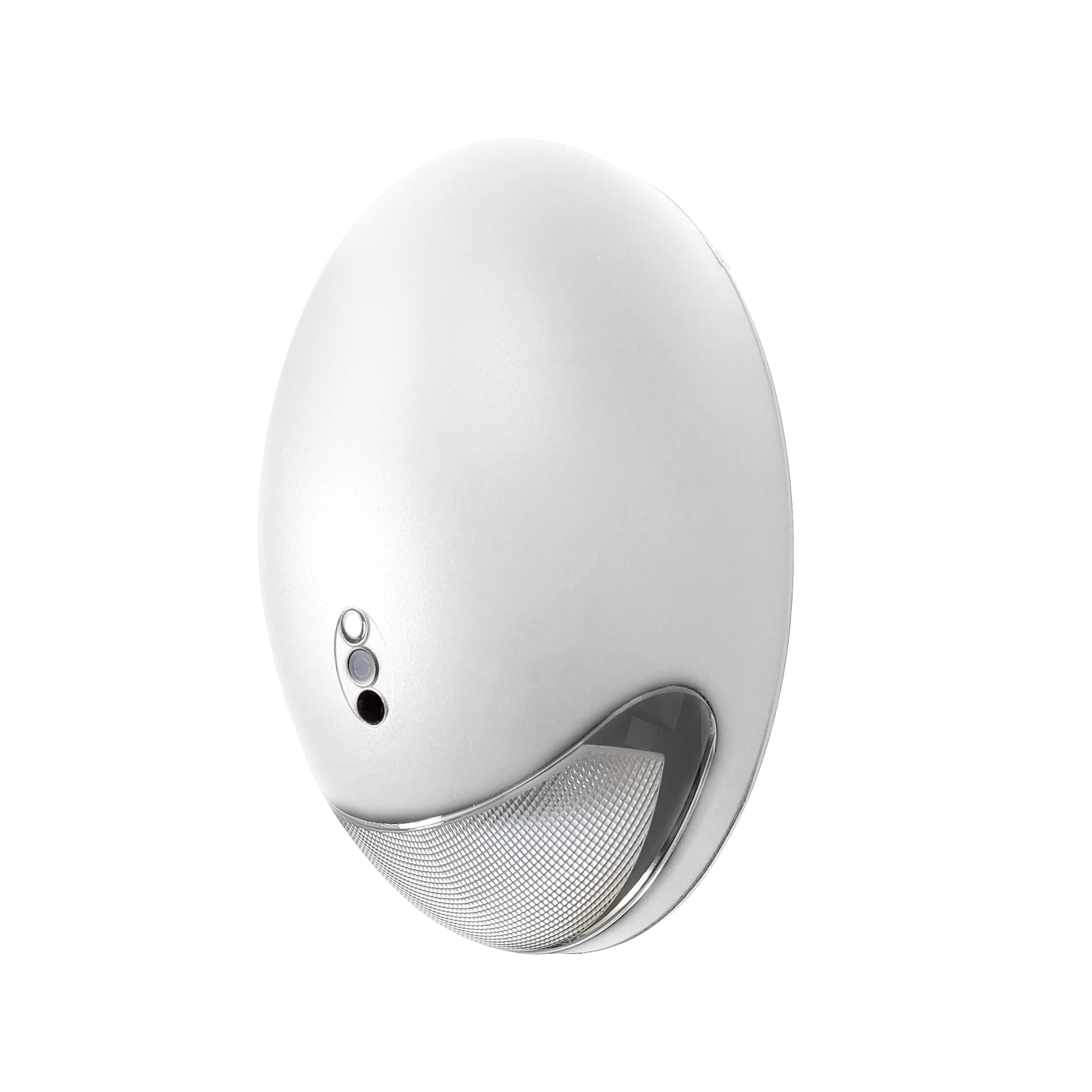 Nora NE-921LEDWCC Outdoor Low Profile Die-Cast LED Selectable CCT Emergency Light w/ Photosensor, 120/277V, White