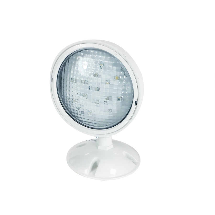 Nora NE-981 Emergency LED Single Head Remote, Wet Location, 1x 1W / 80lm, White