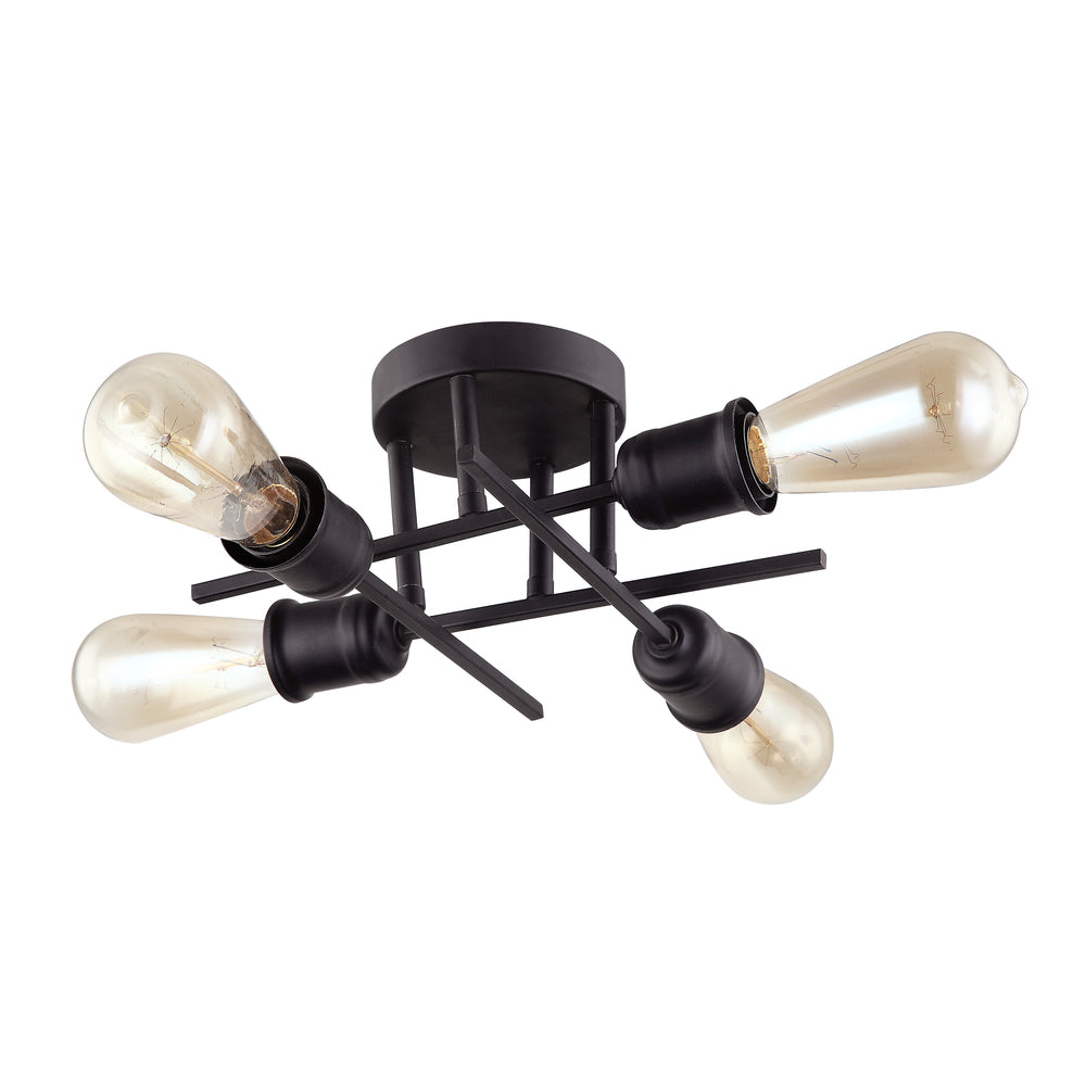 Dainolite NEBRASKA NEB-184SF-ES Semi Flush Mt Transitional - Espresso