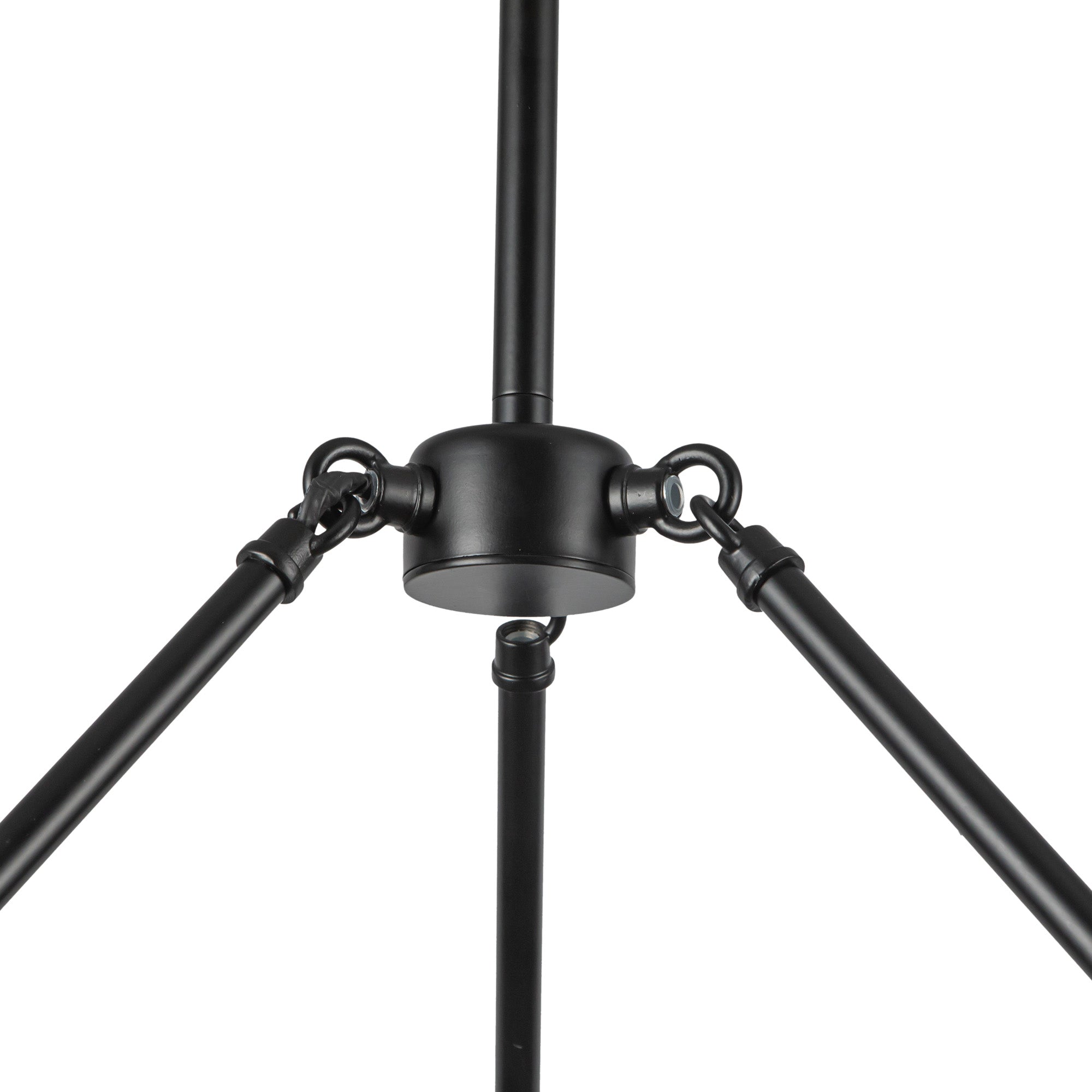 Nelly 26-in Matte Black/Clear Ribbed Glass Socket Chandelier