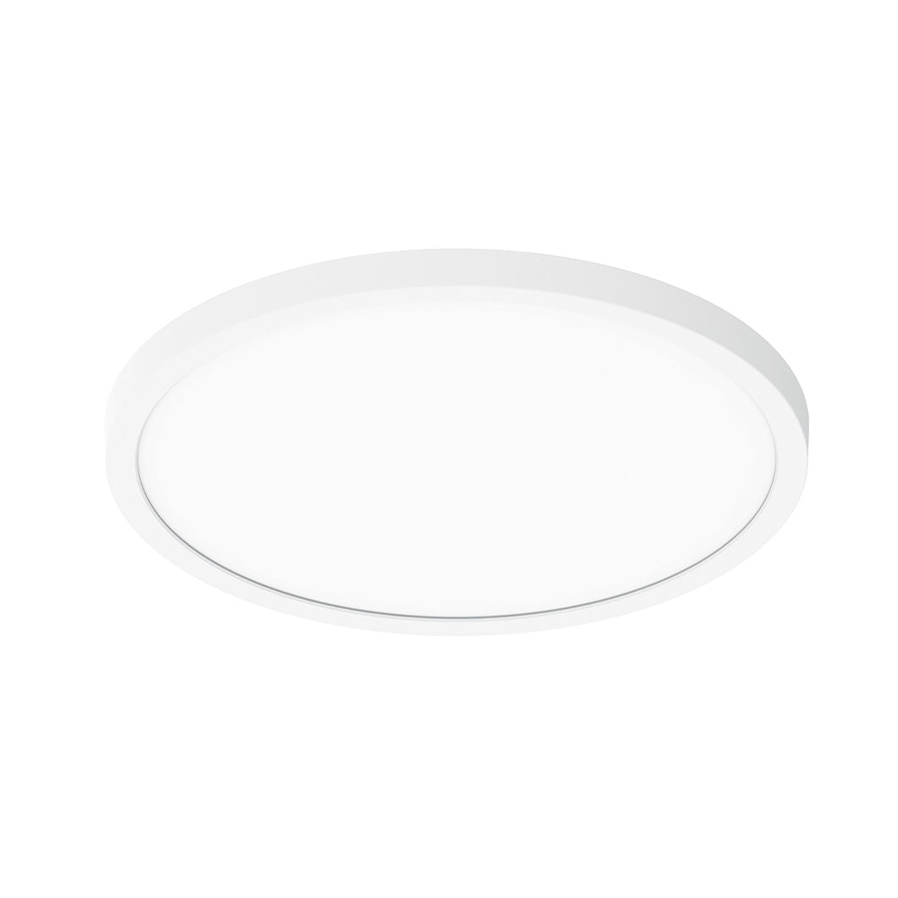 Nora NELOSW-8RTWMPWLE4 8 inch ELO LED Surface Mount Luminaire with Selectable Lumens & CCT, Up to 1550lm / 16W, Matte Powder White Finish